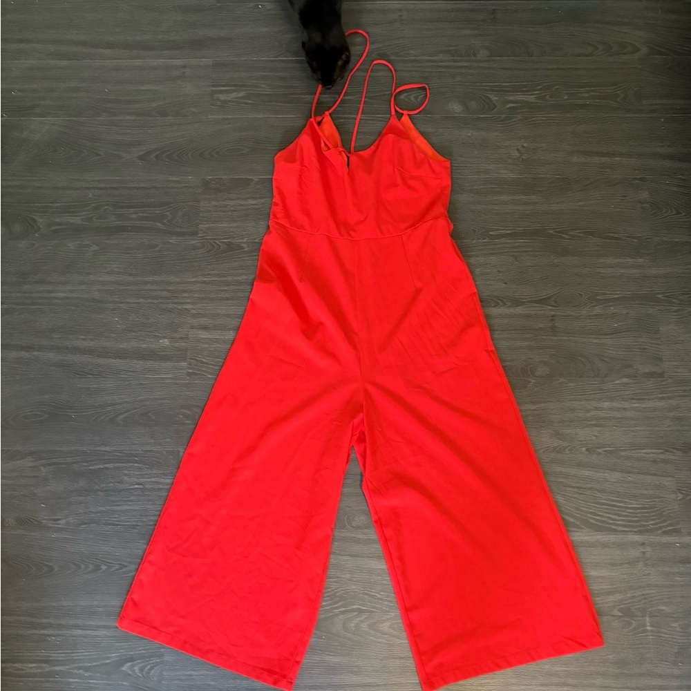 Elegant Red Jumpsuit
